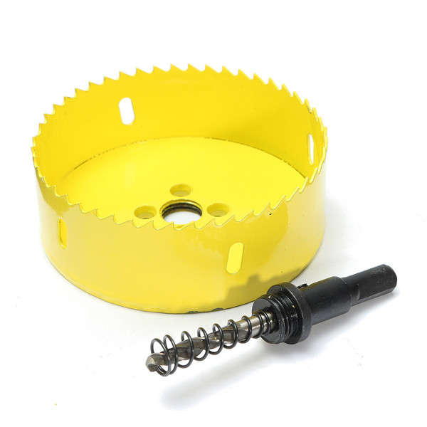 100mm Metal Hole Saw Cutter Arbor Pilot Drill Bit Wood Plastic Hole Saw