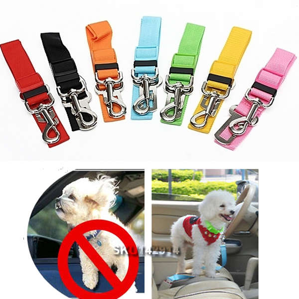 Adjustable Pet Cat Dog Car Vehicle Safety Seat Belt Harness Lead