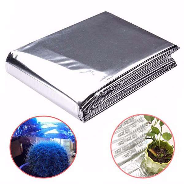 82x51 Inch Silver Plant Reflective Film Grow Light Accessories Greenhouse Refle
