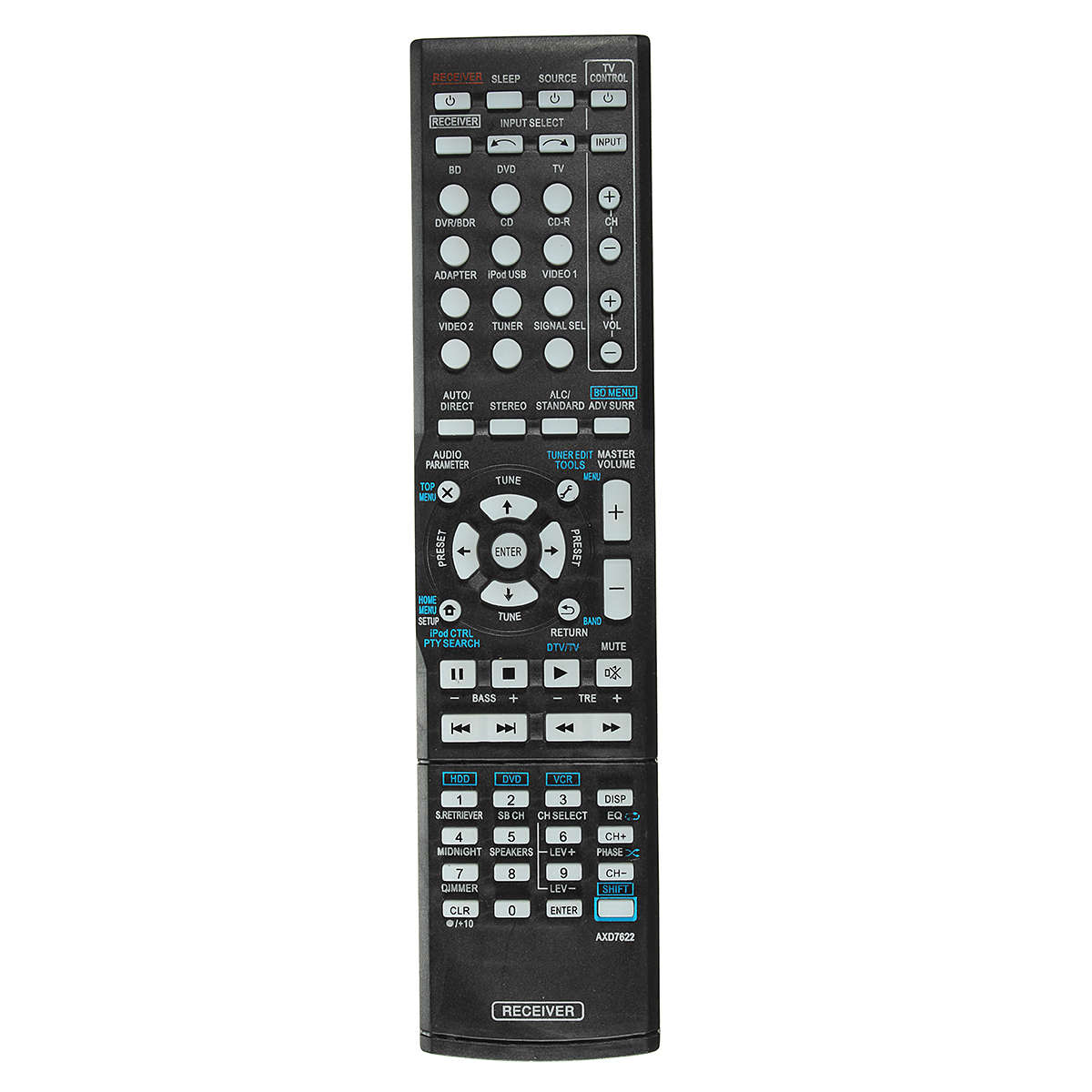 Replacement Remote Control For Pioneer VSX-521/AXD7660/VSX-422-K/AXD7662 AV Rec