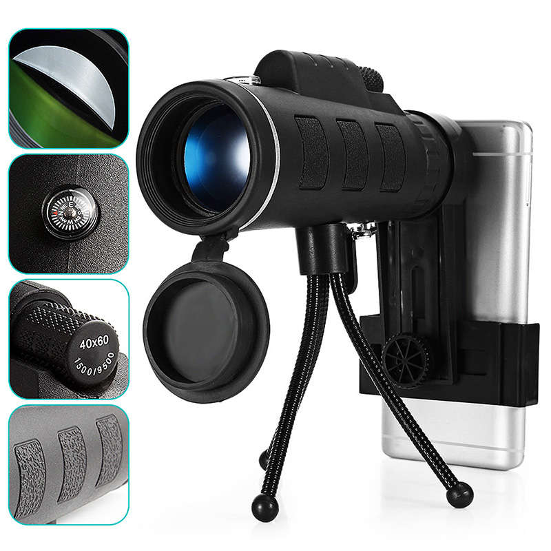 40x60 Outdoor Single Mini HD Monocular Cell Phone Camera Lens Telescope
