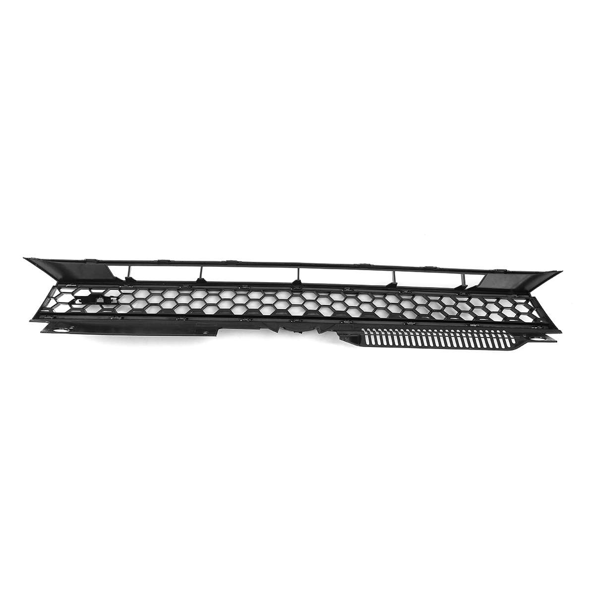 Car Front Bumper Black Mesh Grille With Chrome Trim For VW Jetta GTI Golf MK6 1