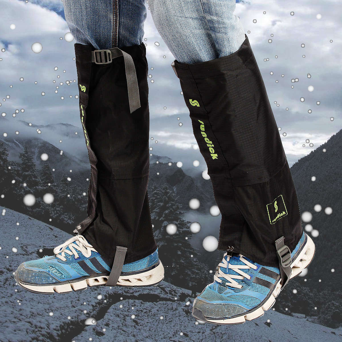 Outdoor Climbing Gaiters Snow Legging Shoes Cover Waterproof Hiking Pants Prote