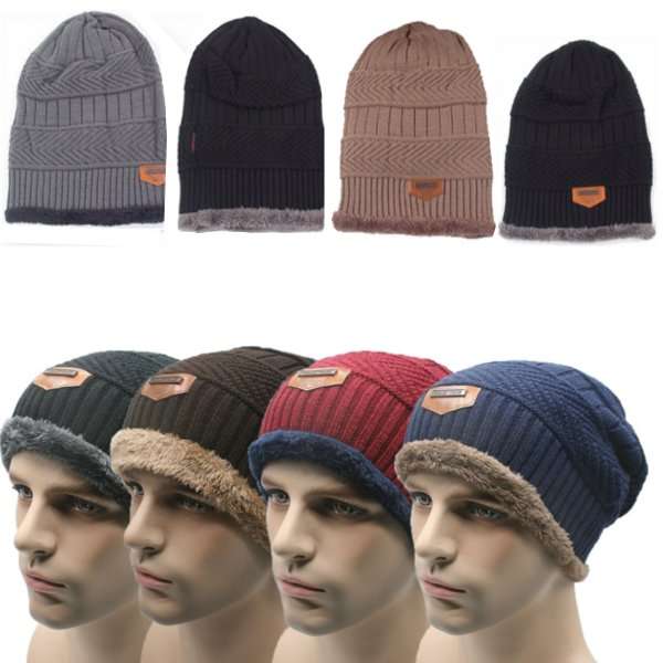 Winter Outdoor Sports Riding Unisex Caps Wool Beanie Knitted Hats