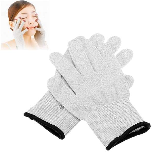 1 Pairs TENS Conductive Pulse Electrode Massage Gloves Physiotherapy