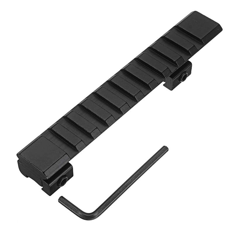 125mm Aluminum Alloy 11mm Dovetail To 20mm Picatinny Weaver Rail Mount Adapter