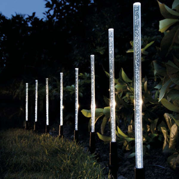 8 PCS Solar Power Lights Bubble White LED Light Outdoor Lawn Garden Lamp Solar