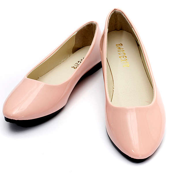 Women's Flat Pumps Womens Ballerina Slip On Dolly Ballet Shoes Slipper
