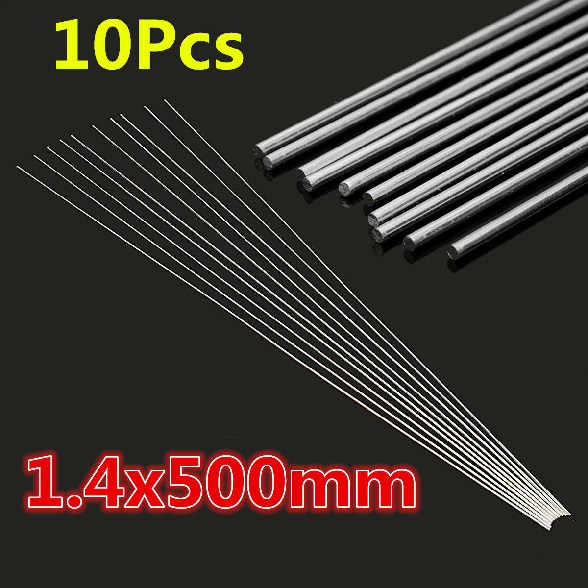 10Pcs 1.4x500mm Low Temperature Aluminum Repair Welding Brazing Soldering Tools