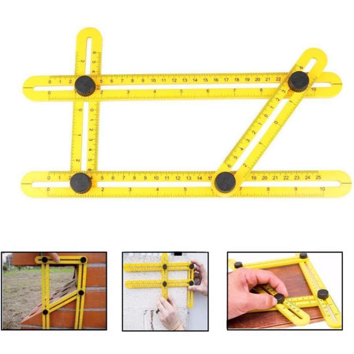 Professional Angle Template Tool Angle Measuring Tool Protractor Multi-Angle Ru