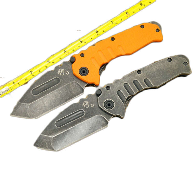 LAOTIE 220mm 7CR17MOV Stainless Steel Blade G10 Handle Folding Knife Outdoor Su