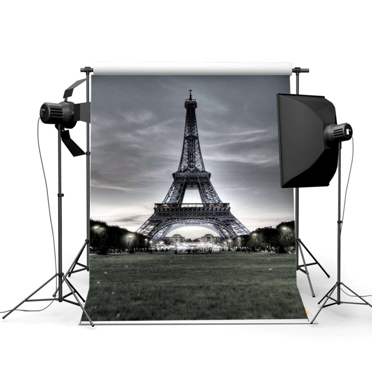 3x5FT Vinyl Eiffel Tower Background Photo Studio Prop Photography backdrop
