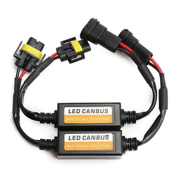 Pair H8 H9 H11 LED Headlight Decoder Canbus Warning Error Canceler Load Resistor