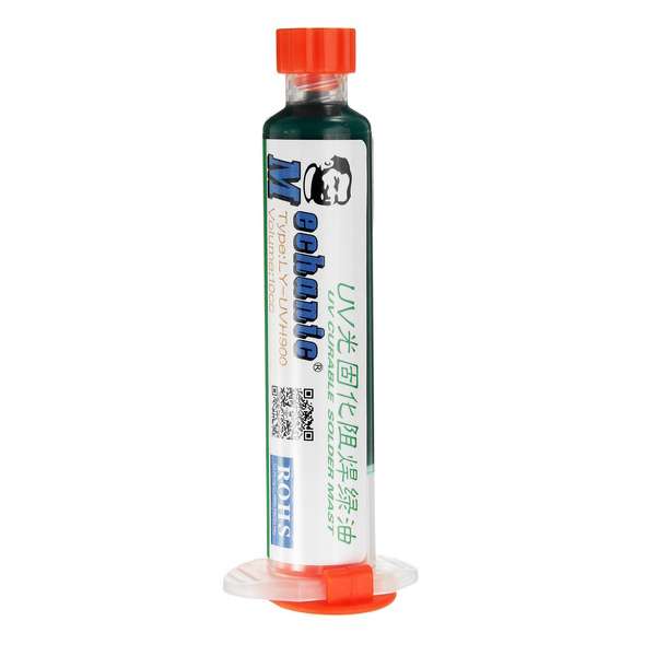 MECHANIC 10ML Green UV Solder Mask PCB BGA Paint Prevent Corrosive Arcing Solde