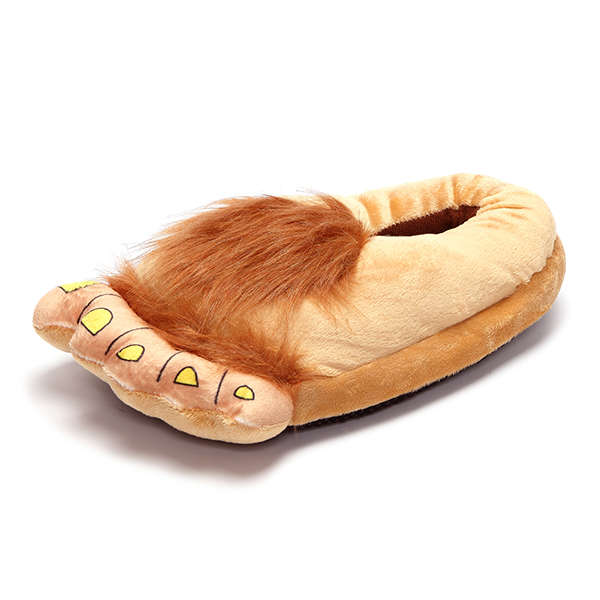 Winter Flats Faux Fur Plush Cartoon Cosplay Indoor Home Shoes