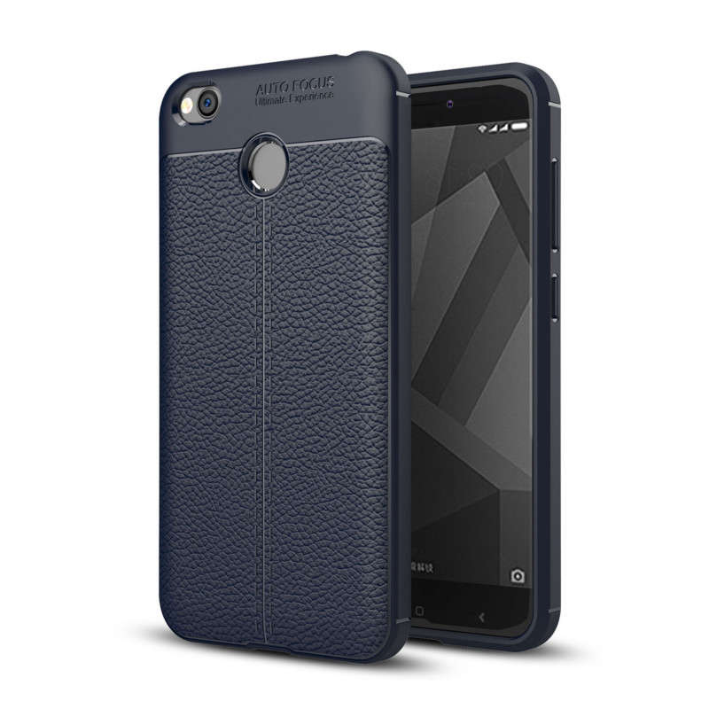 Litchi Anti-fingerprint Soft Silicone Protective Case For Xiaomi Redmi 4X/Redmi