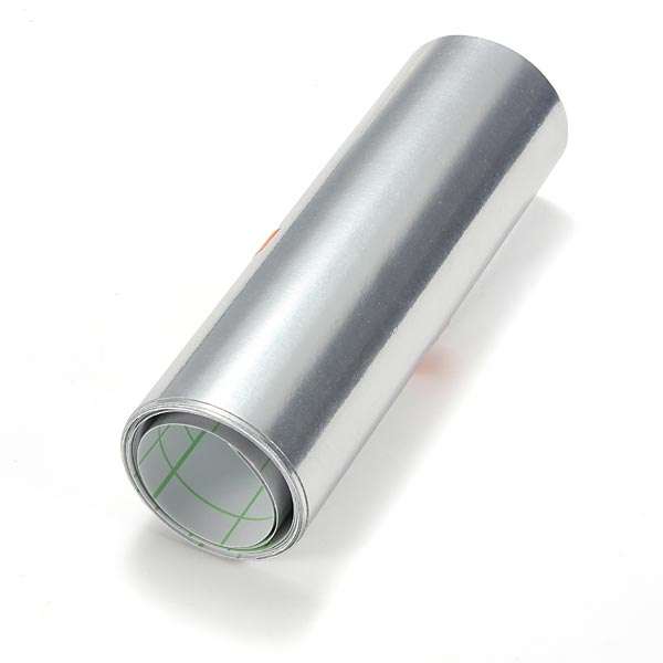 15 x 152cm Auto Sticker Silver Chrome Wrapping Vinyl 5.9