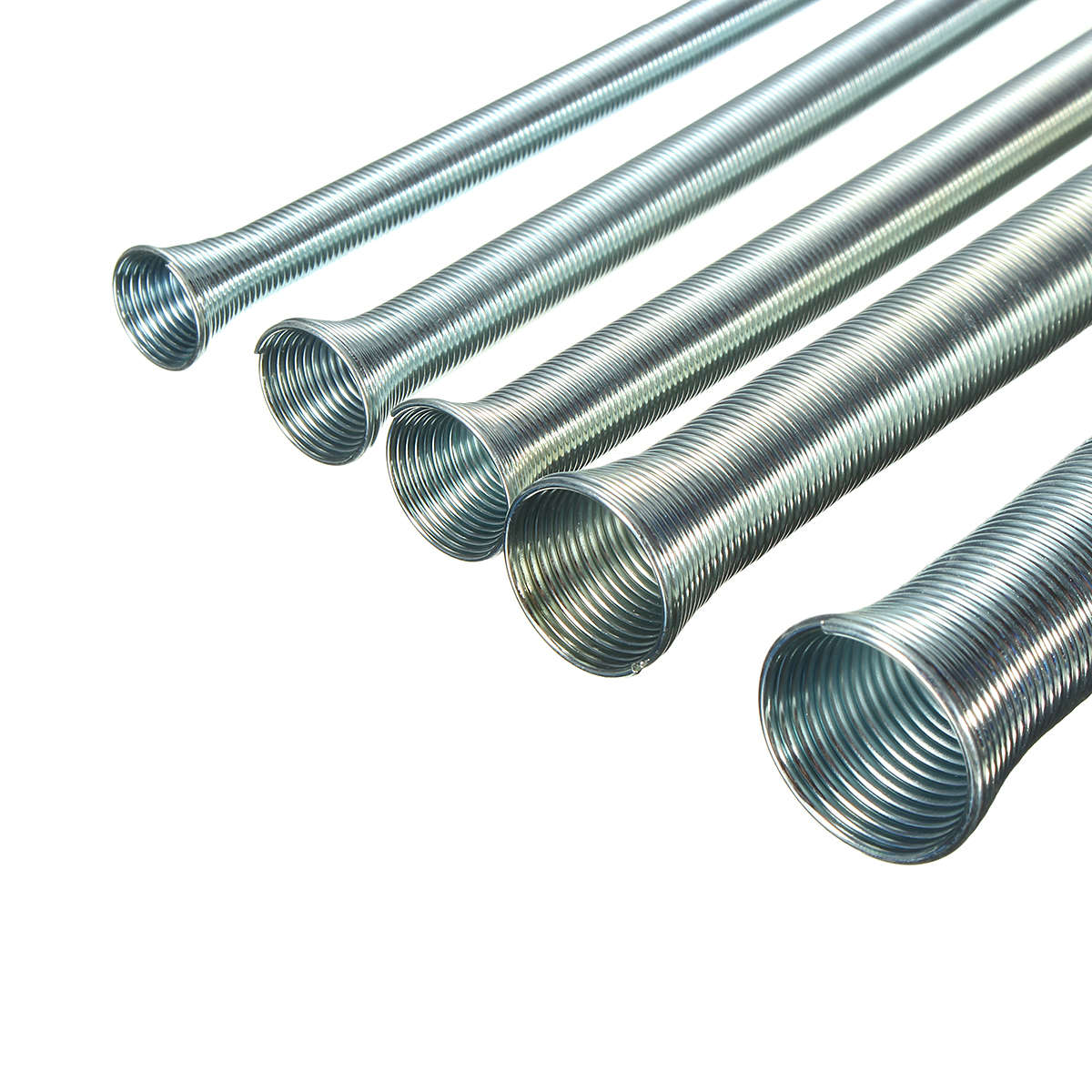 5Pcs Spring Bending Tube Kit Refrigerator Pipe Bender Spring Steel Bent Tube 21