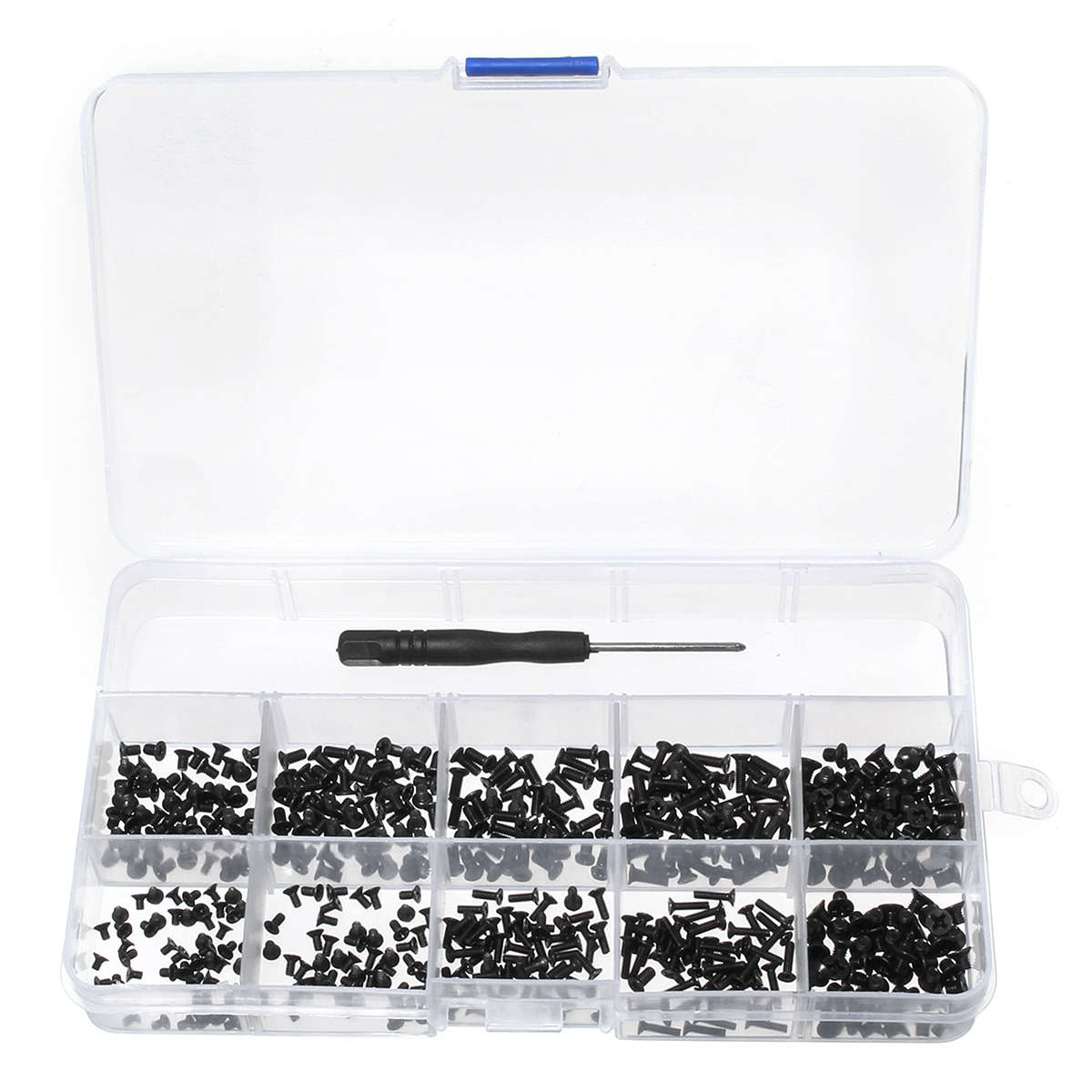 500Pcs Universal Laptop Notebook Computer Flat Head Screw Assortment Kit with S