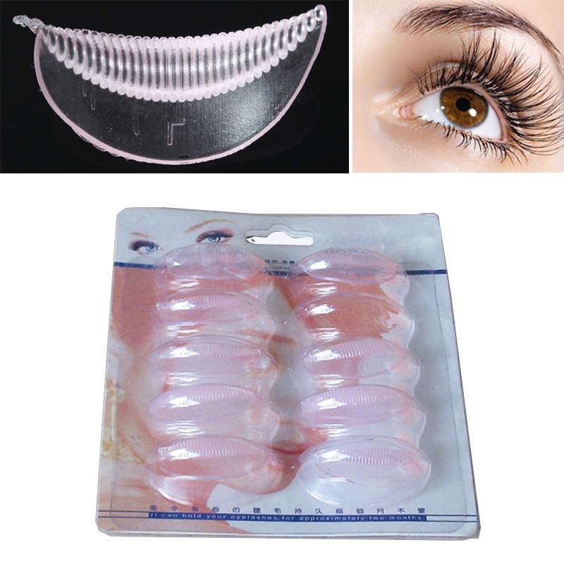 5 Pairs 3D Silicone Eyelash Extension Perm Pad False Eye Lashes Permanent Curli
