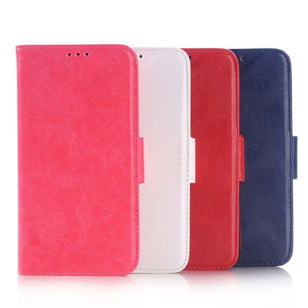 Side Button PU Leather Stand Holder Case Cover For Samsung Galaxy A7