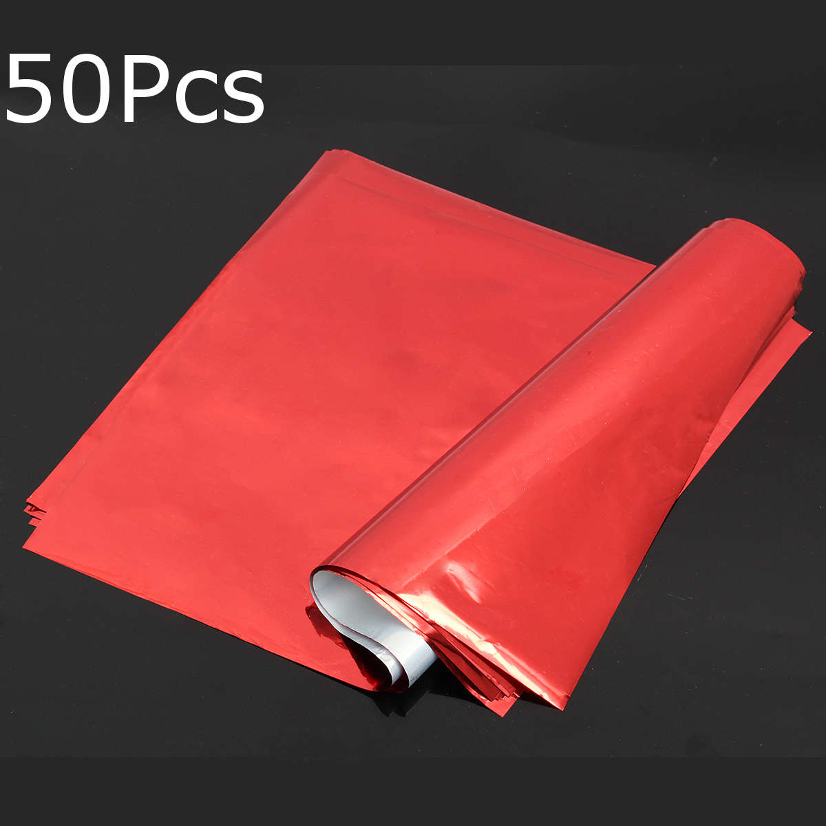 50Pcs Transfer Foil Paper Hot Laminator Red for Laser Printer