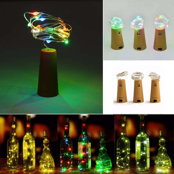 75cm 15 LED Cork Bottle Stopper Light Glass Wine Copper Wire Fairy String for X