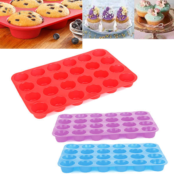 24 Cavity Cake Cookies Pan Mold Chocolate Baking Molds Moulds Ice Mold Multifun