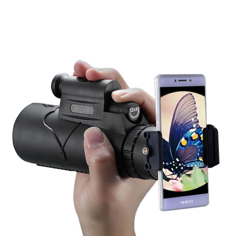 4 in 1 Multi-purposr 12X Telescope Laser Pointer Monocular Telescope for Mobile
