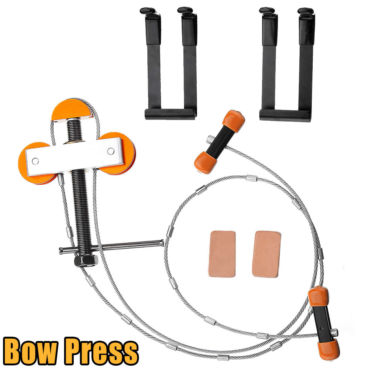 Hand Held Portable Bow Press And Brackets For Compound Bow Hunting Archery