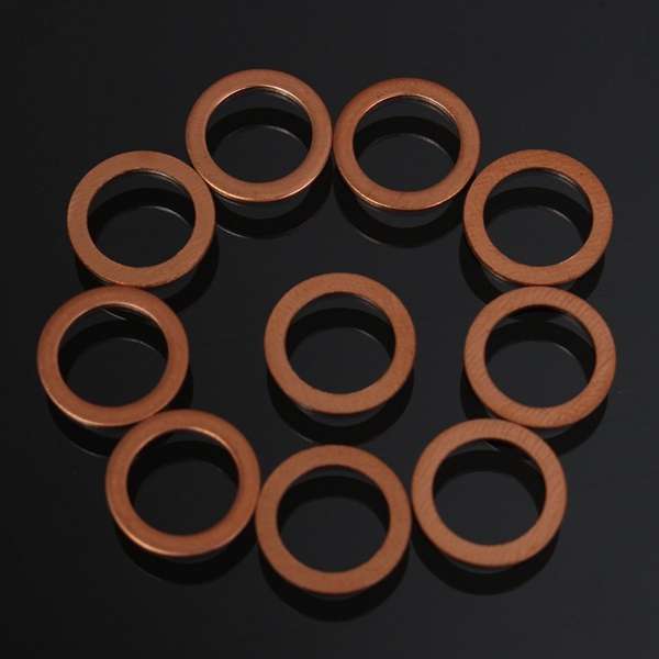 10pcs M10 Standard Copper Motorcycle Braided Clutch Brake Hose Washers Enhancem