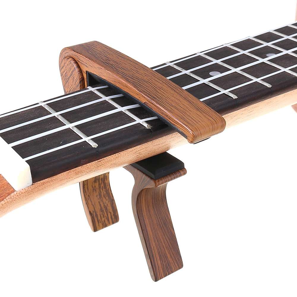 Guitar Capo Quick Change Tune Tuner Trigger Clamp Key for Acoustic Guitar Ukule