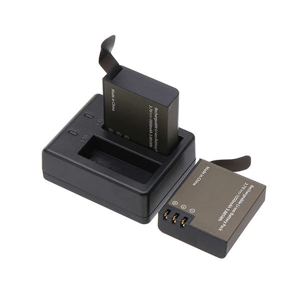 iMars PG1050 Rechargeable Dual Battery and Charger for Eken V8s H8 H9 H8R H9R S