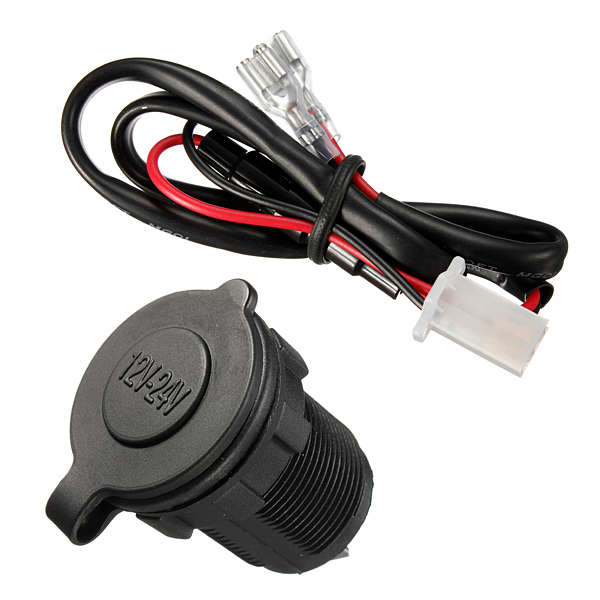 Waterproof Power Socket Car Motorcycle Cigarette Lighter Plug 12V 24V