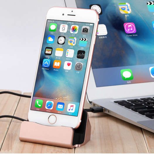 Aluminum Alloy Desktop Data Sync Charging Stand Base Dock Station Charger