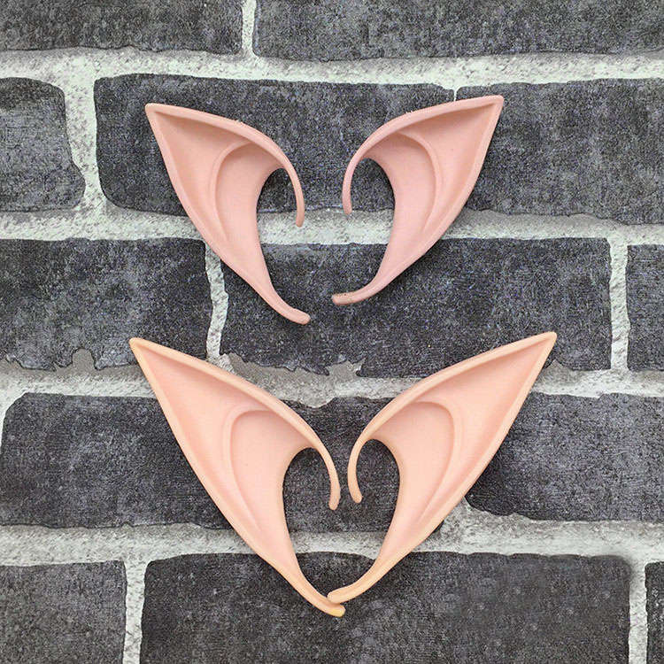 Mysterious Angel Elf Ears fairy Cosplay Accessories LARP Halloween Party Latex