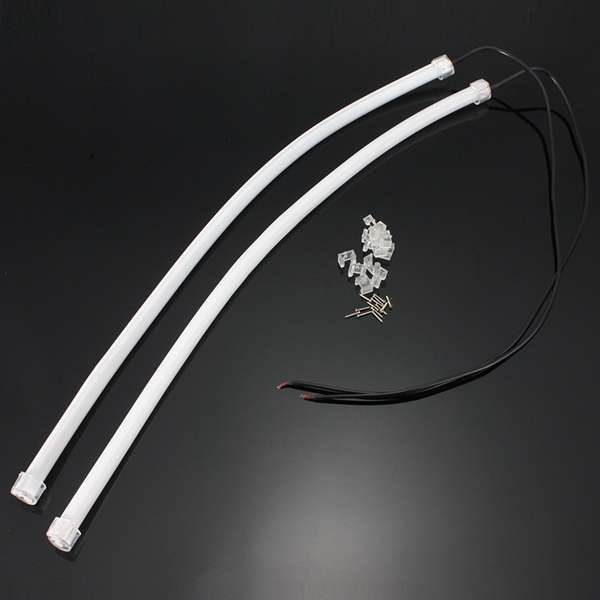 2pcs 45CM SMD3014 Flexible LED Strip Light DRL Daytime Running Lamp For Motorcy