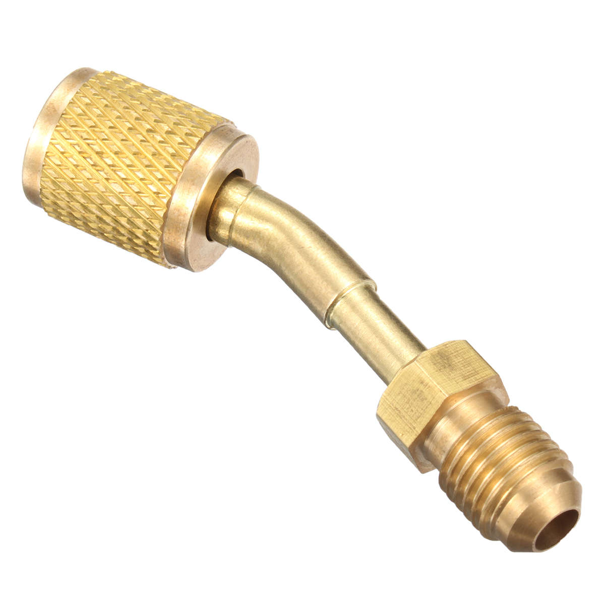 Split Ductless System Port Adapter Coupler R410a 5/16 Inch SAE Female to 1/4 In