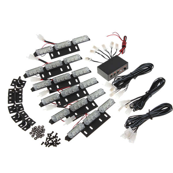 54 LED Vehicle Strobe Lights Lightbars For Emergency Front