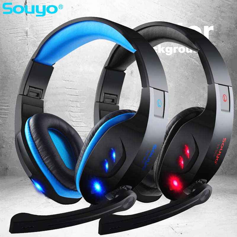 SOUYO IN968 7.1 virtual LED USB Gaming Headphone Headset with Mic