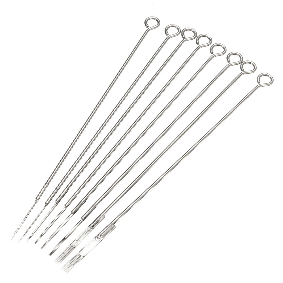 50pcs Stainless Steel Disposable Sterile Round Liner Tattoo Accessories Needles