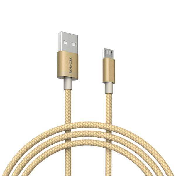 ROMOSS Nylon Braided 2.1A Micro USB 1m/3.28ft Charging Data Cable For Android
