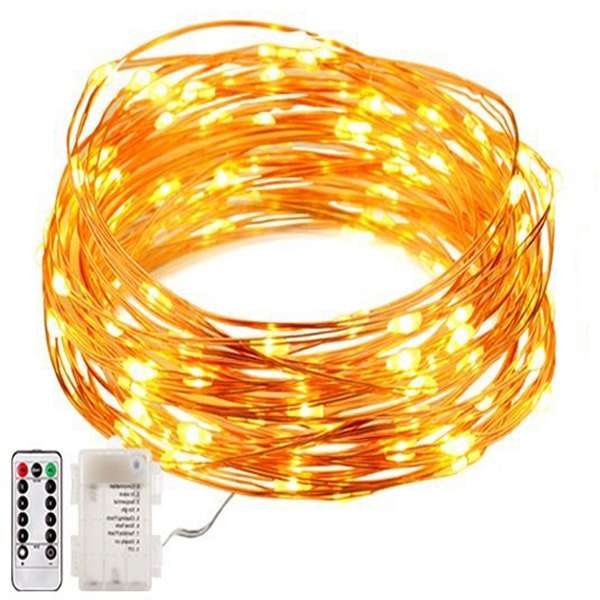 ARILUX¿¿ Battery Powered 8 Modes Waterproof 50 LEDs Copper Wire String Light Wi
