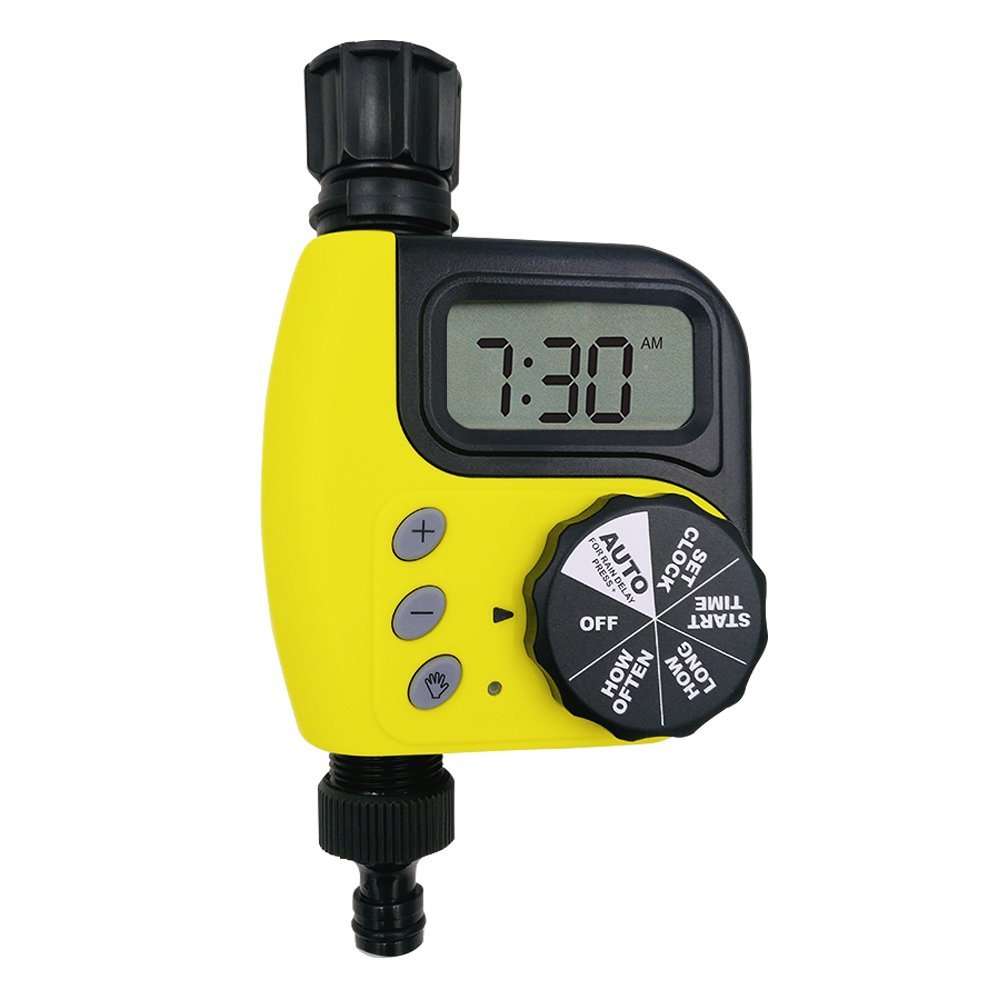 Programmable Single Outlet Digital Garden Water Timer Large LCD for Outdoor Flo