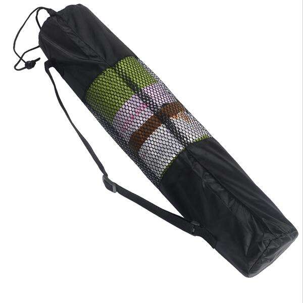 Yoga Mat Bag Fitness Carrier Nylon Mesh Center Strap