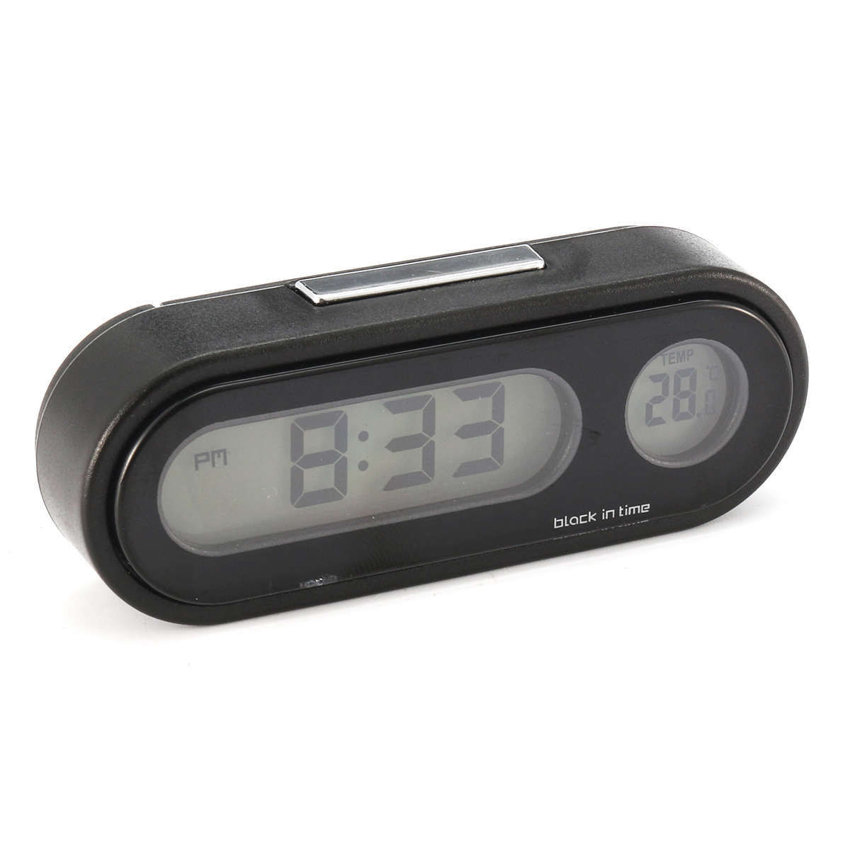 Auto Car Van Mini Digital Clock Temperature Meter Thermometer LCD Display