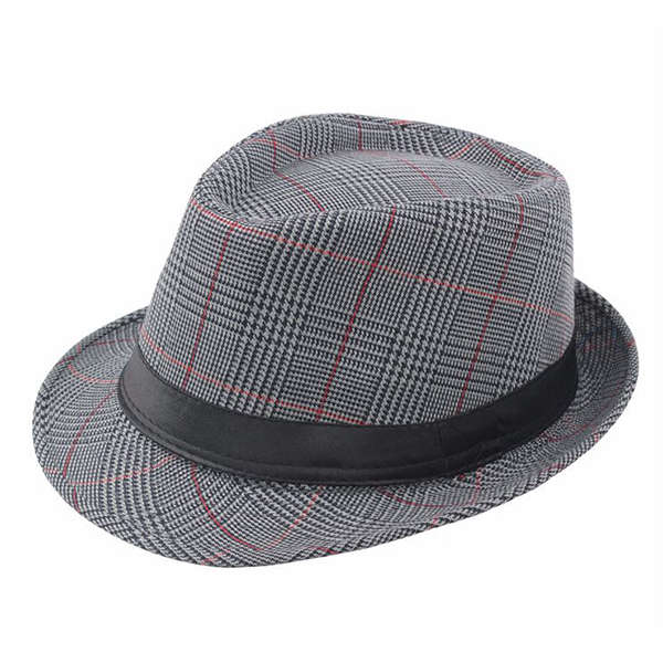 Mens British Style Classic Gentleman Panama Fedora Hat Casual Wide Brim Sun Jaz