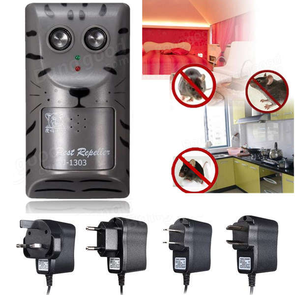 Electronic Ultrasonic Pest Rat Mouse Insect Rodent Control Repeller Anti Mole K