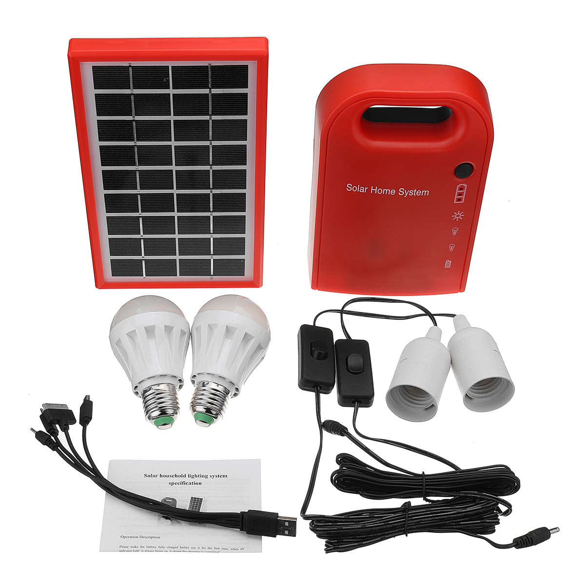 3W/9V DC Solar Generator Portable kit Solar Generator System With Solar Panel
