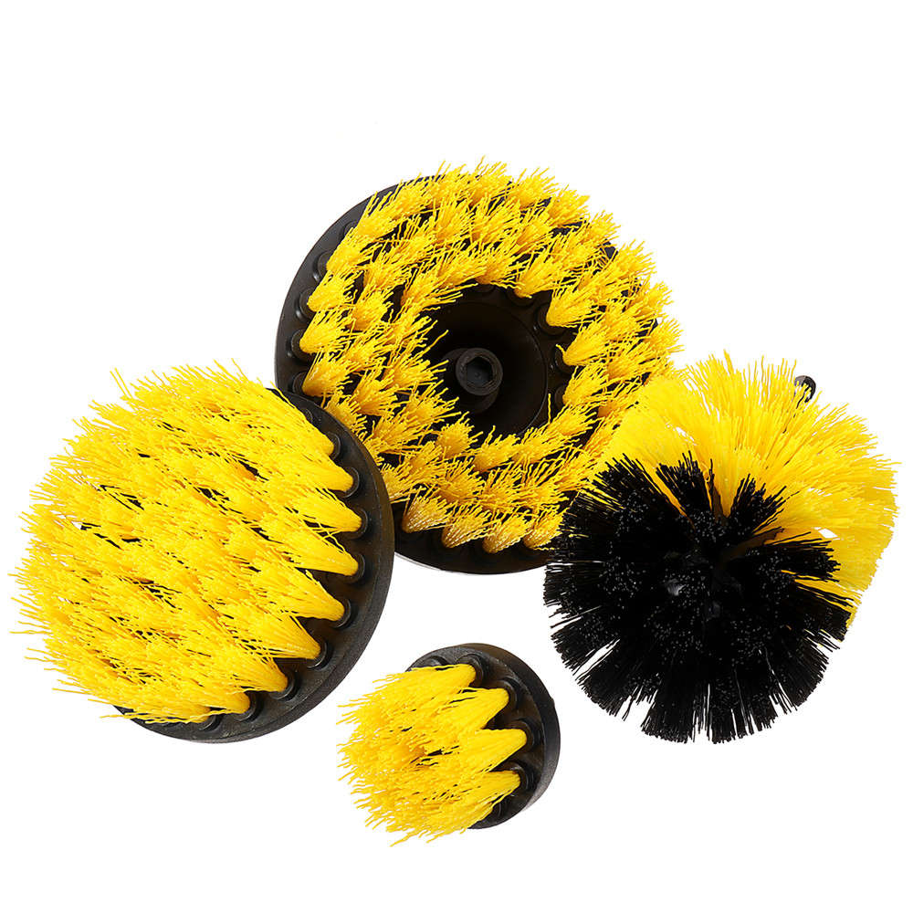 4Pcs Grout Power Scrubber Cleaning Brush Electric Drill Brush Tub Cleaner Combo